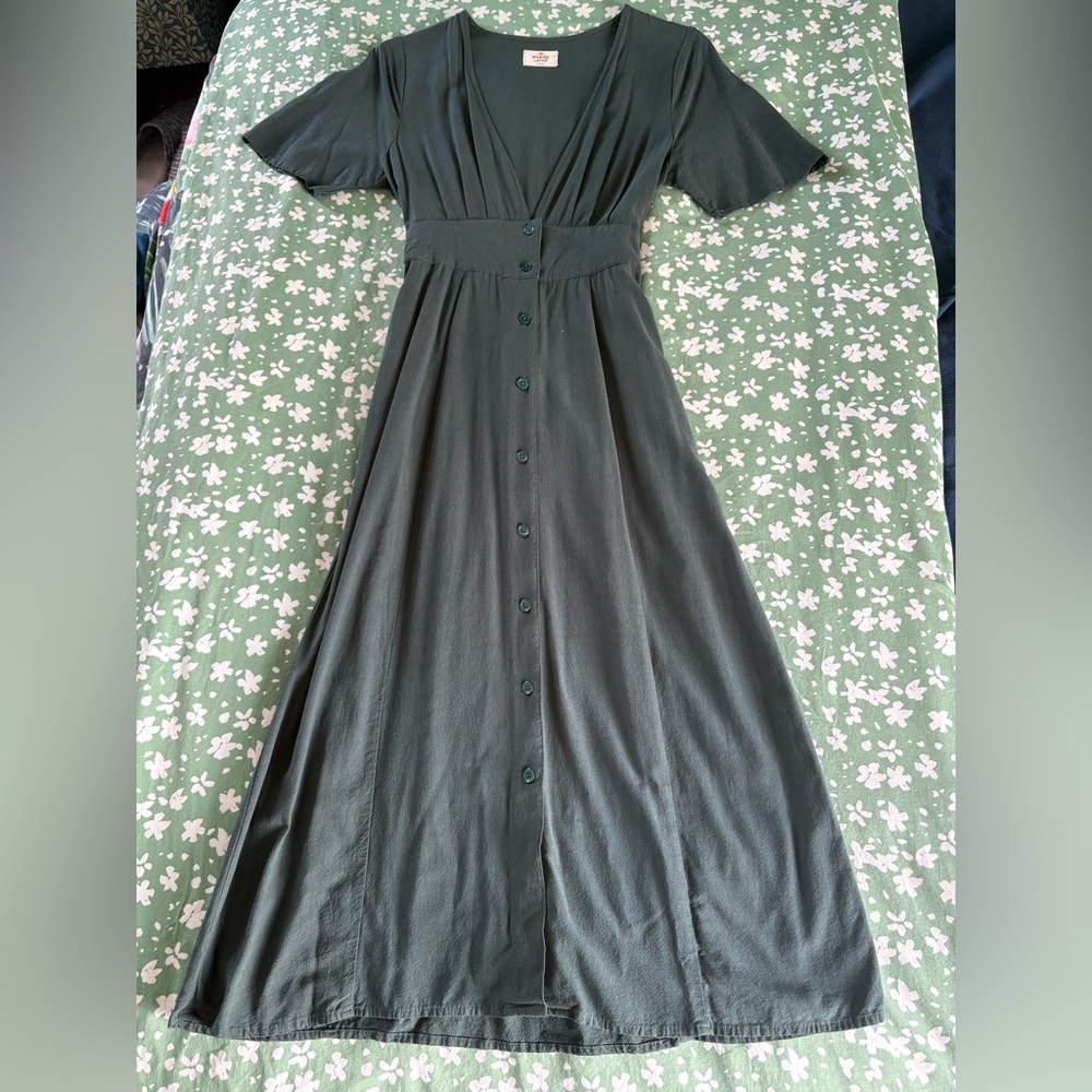 Marine layer Isabella midi dress XS in green gables